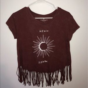 Fringed croptop